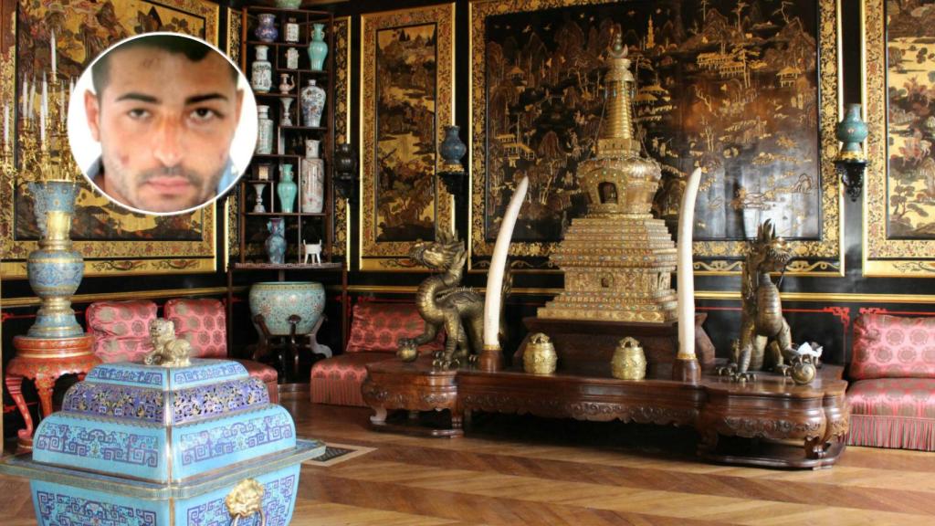 La sala principal del museo chino  del Palacio de Fontainebleau.