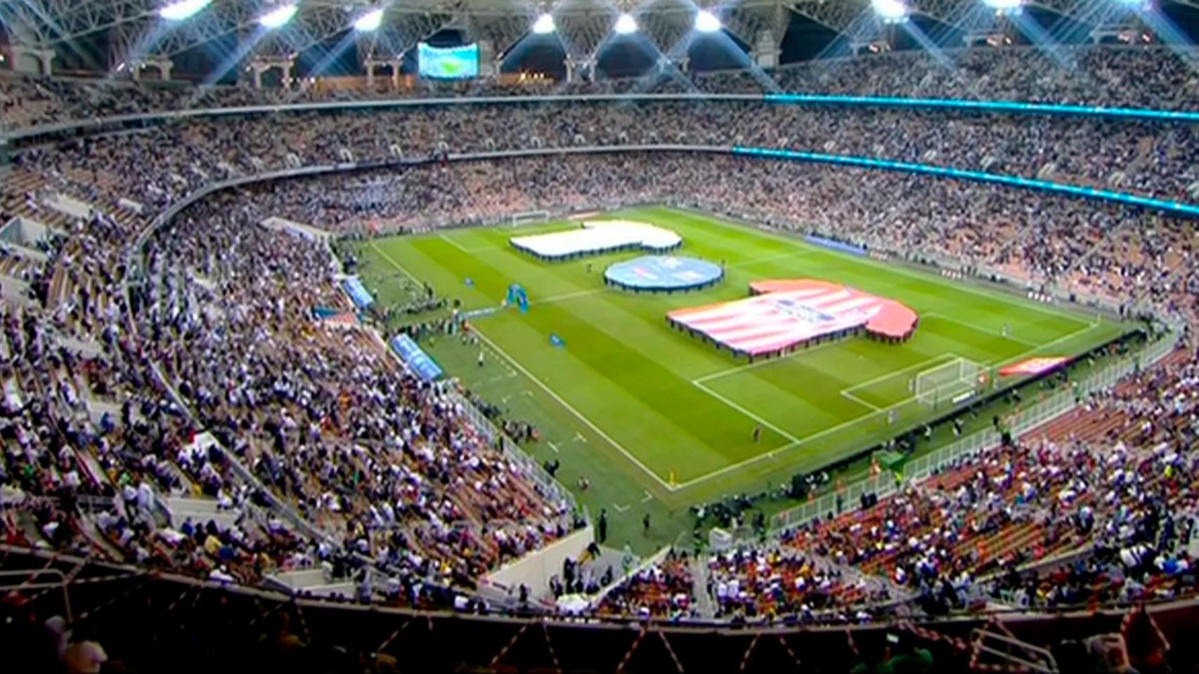 El estadio Rey Abdullah Sports City durante la final de la Supercopa de España