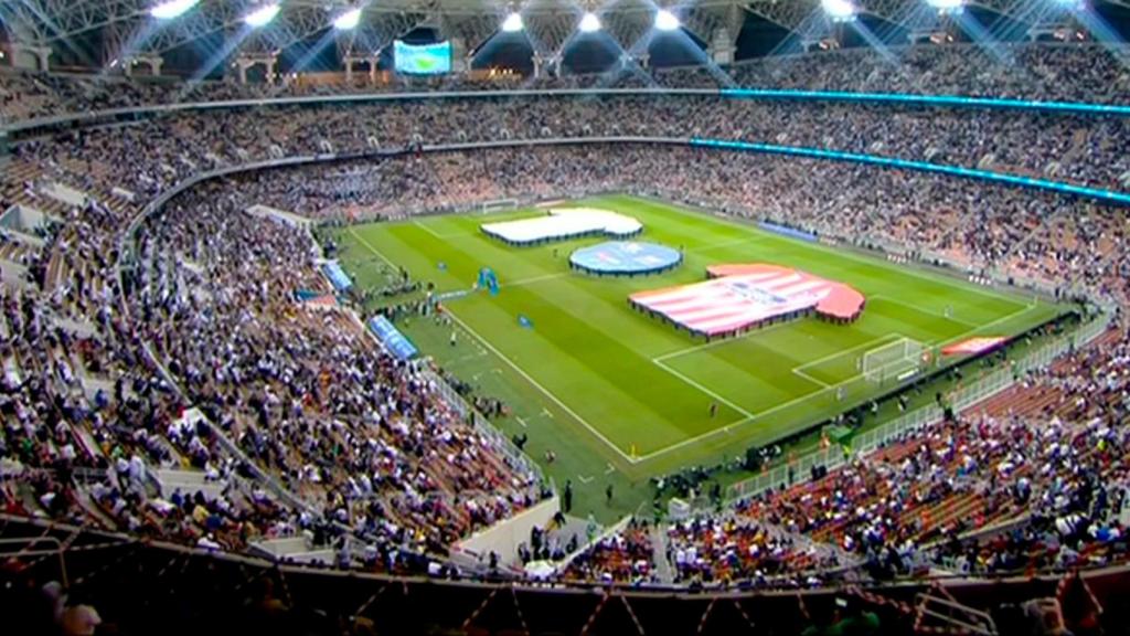 El estadio Rey Abdullah Sports City no se llena en la final de la Supercopa de España