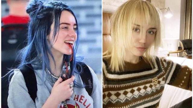 Billie Eilish y Miley Cyrus.