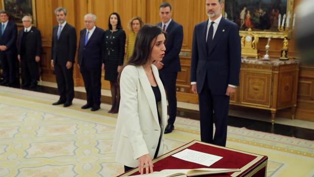 Irene Montero dijo Consejo de Ministras cuando prometió su cargo