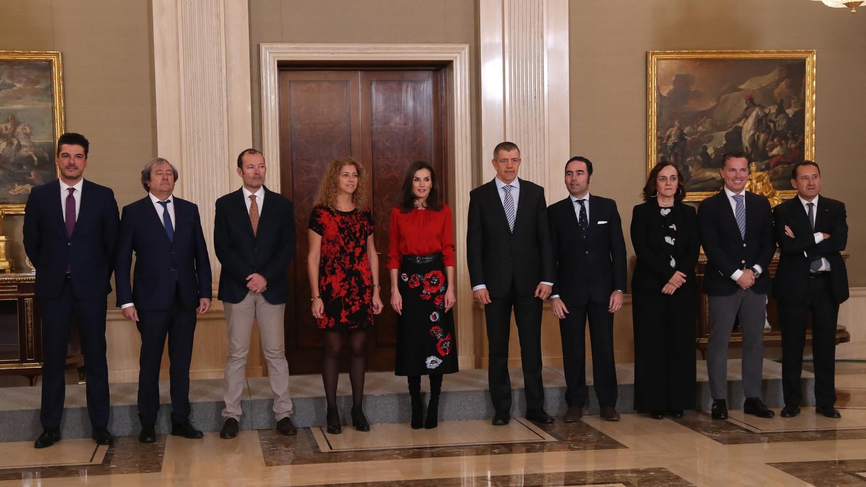 Letizia ha celebrado su primera audiencia de 2020 en Zarzuela.