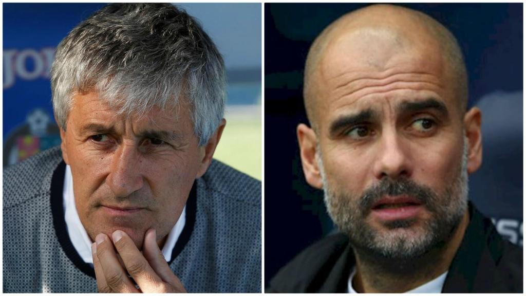 Quique Setién y Guardiola