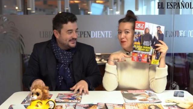 Jesús Carmona y Cristina Rodrigo durante el kiosco rosa.