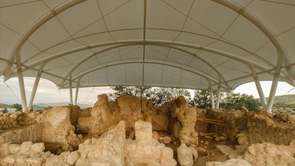 La cubierta recién instalada en el Cerro de la Merced.