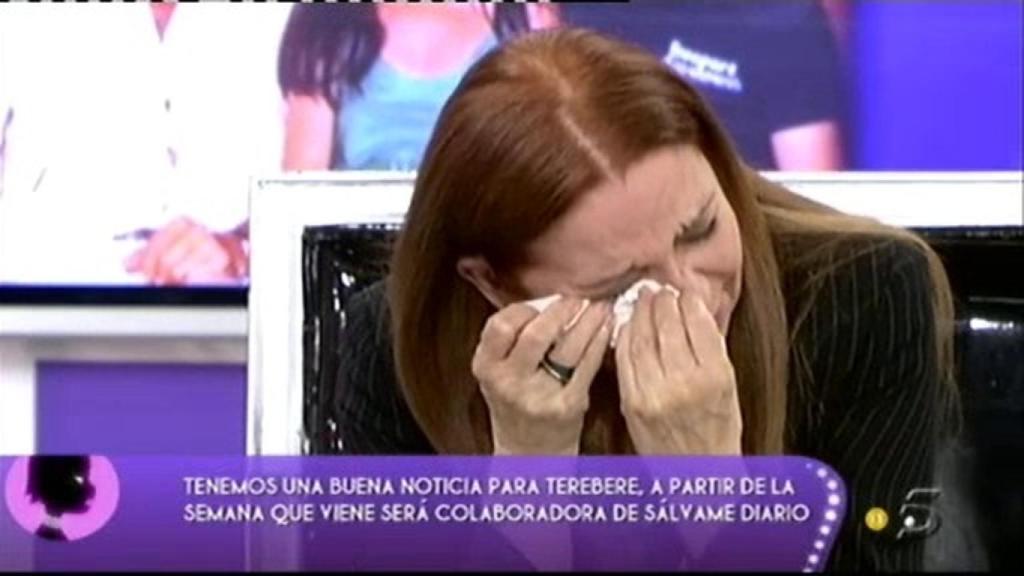 'Sálvame' ofreció un puesto a Terebere cuando confesó sus problemas en el 'Deluxe'.