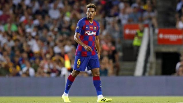 Todibo, en un partido del Barcelona