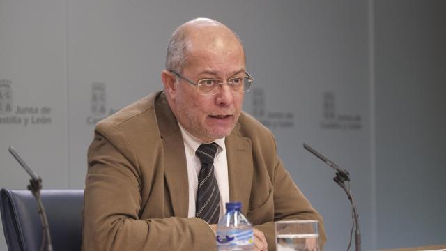 El vicepresidente de la Junta, Francisco Igea, en la rueda de prensa posterior al Consejo de Gobierno.