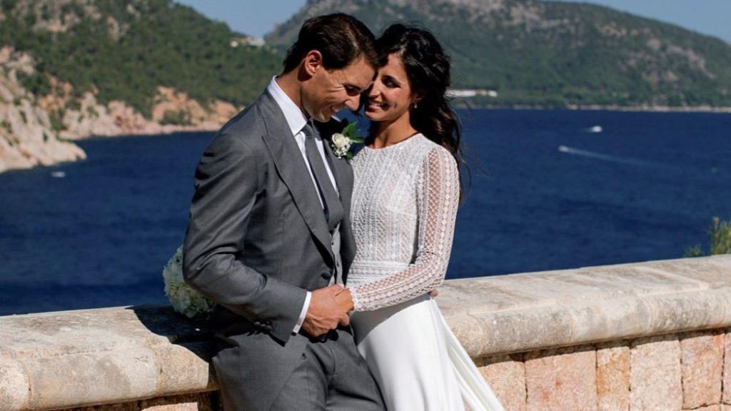 Rafa Nadal y Xisca, el día de su boda.