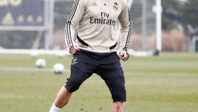 Sergio Ramos en el entrenamiento en solitario