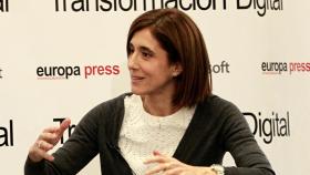 Pilar López (Microsoft) en el desayuno de Transformación Banca Digital, en una imagen de archivo.