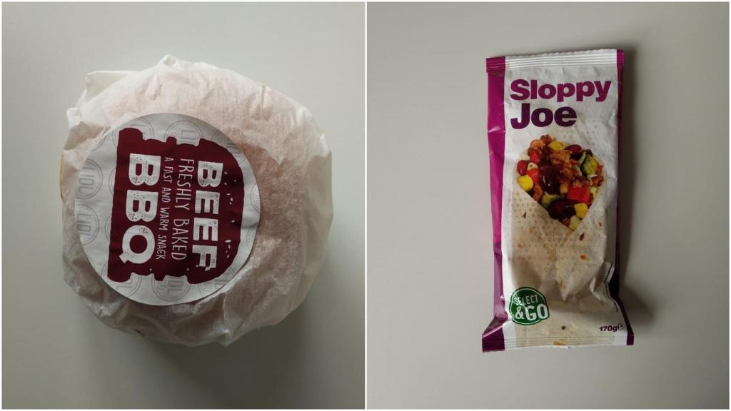 Hamburguesa falafel y burrito Lidl.