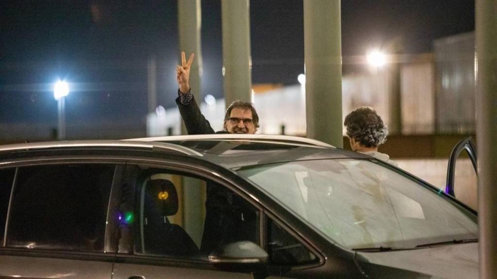 Jordi Cuixart reingresa en Lledoners tras su primer permiso penitenciario.