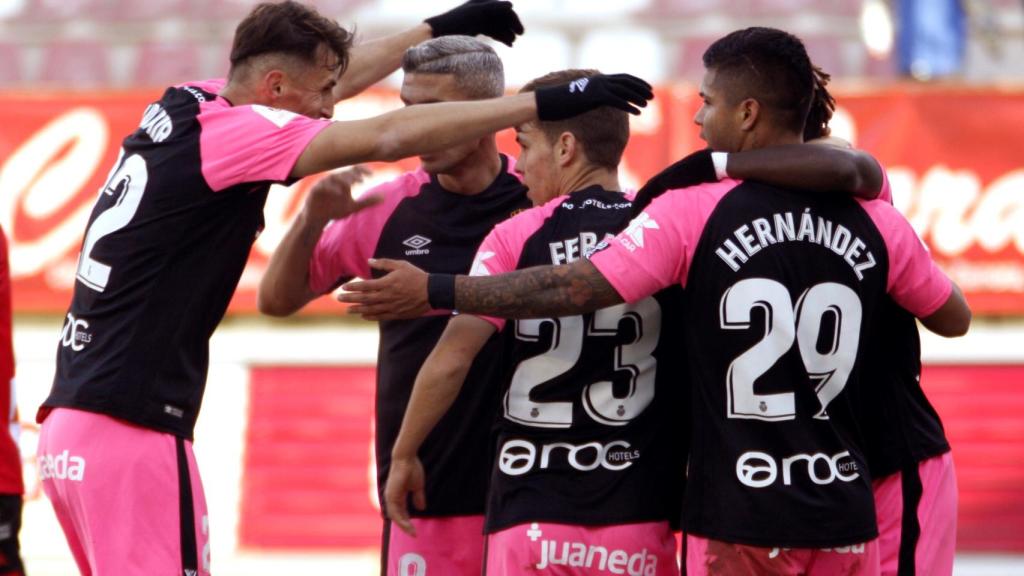 El Mallorca celebra un gol