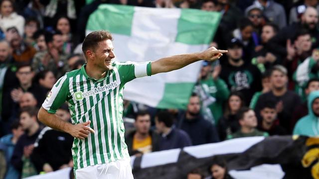 Joaquín Sánchez con el Betis ante la Real Sociedad