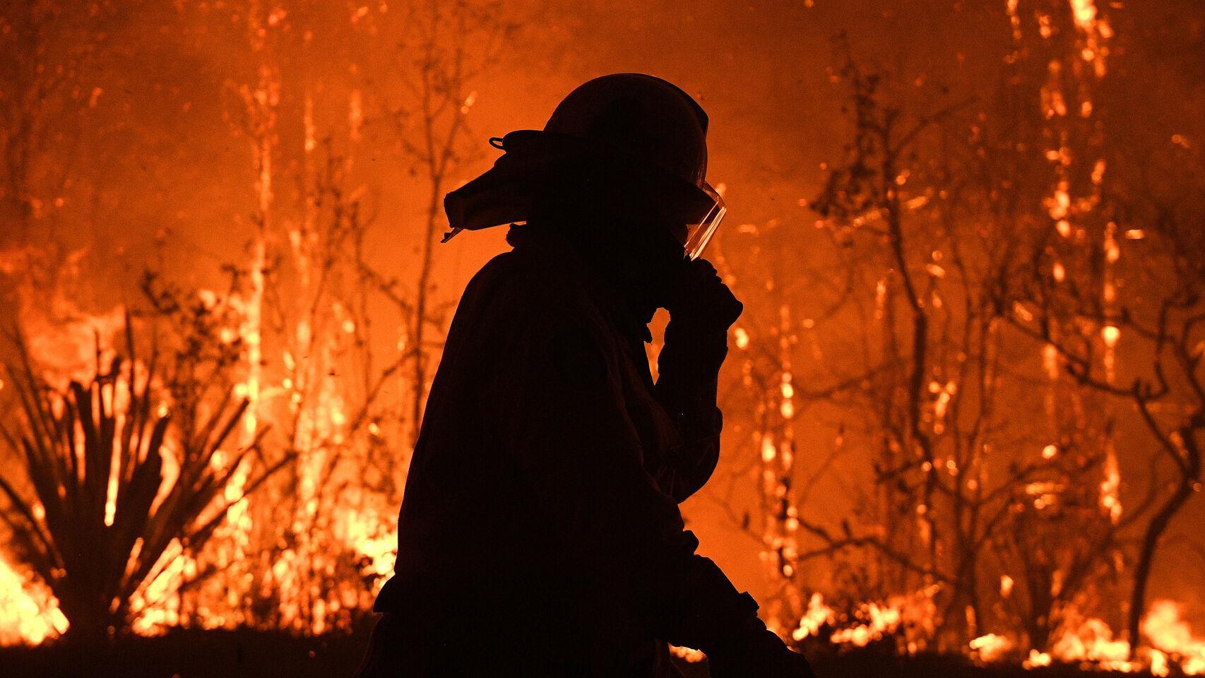 Incendio forestal en una imagen de archivo