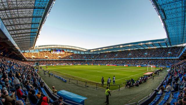 El estadio de Riazor, este domingo en el Deportivo - Cádiz