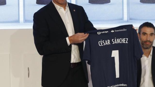 César Sánchez, en un acto de LaLiga