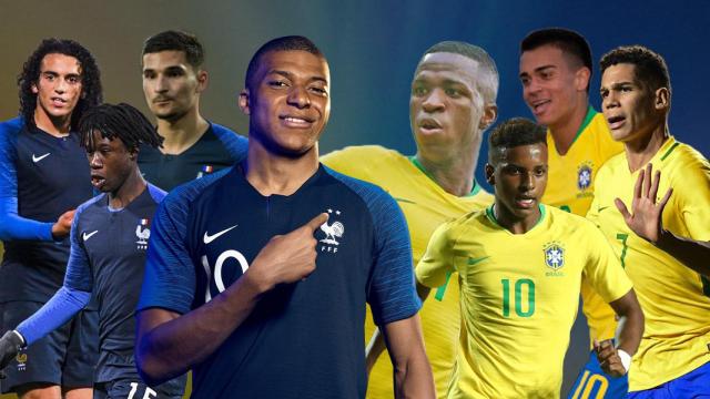 La Francia de Mbappé y la Brasil de Vinicius, Rodrygo y Reinier