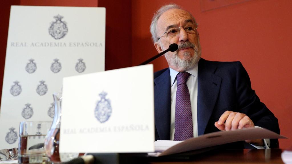 Santiago Muñoz Machado, director de la RAE, durante la presentación del informe sobre el lenguaje inclusivo.