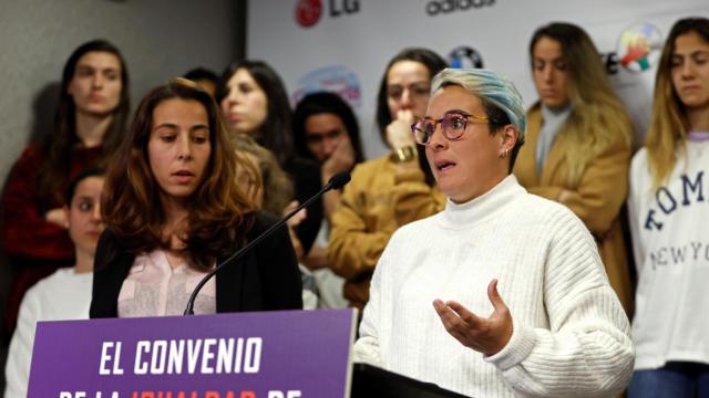 Ainhoa Tirapu en la rueda de prensa