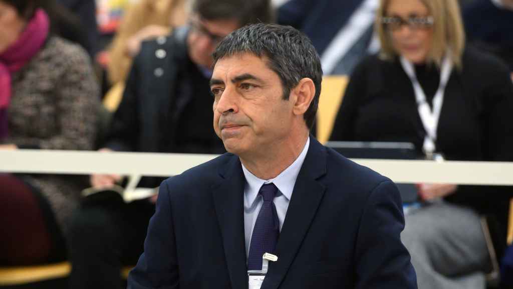 Josep Lluís Trapero durante el juicio en la Audiencia Nacional.