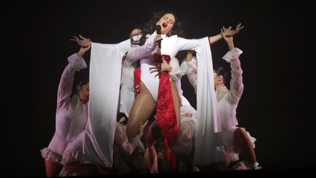 Rosalía en su último concierto en Madrid.