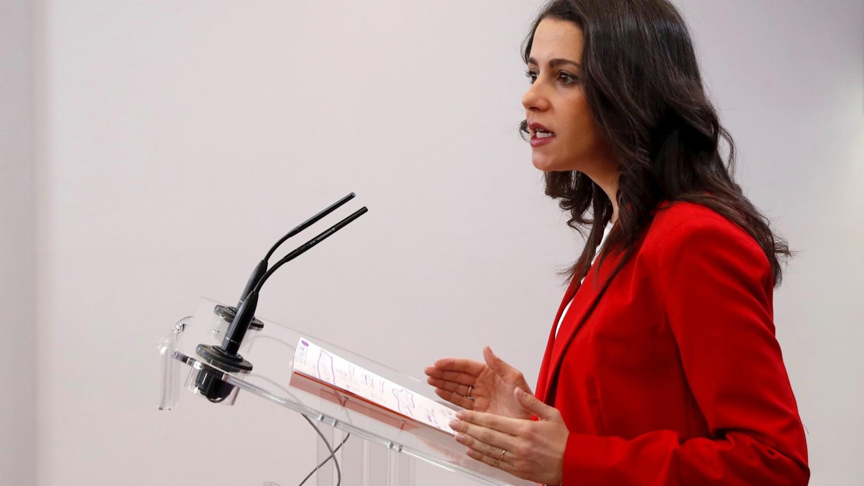 La portavoz del Grupo Parlamentario Ciudadanos (GPCs), Inés Arrimadas.