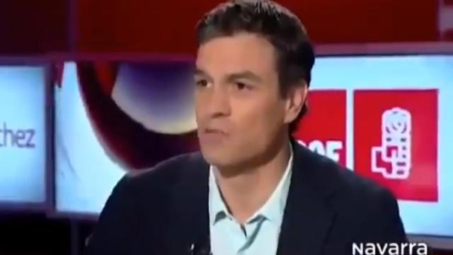 Pedro Sánchez en una entrevista como secretario general del PSOE.