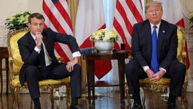 El presidente de Francia, Emmanuel Macron, y el presidente estadounidense, Donald Trump,  en una imagen de archivo.