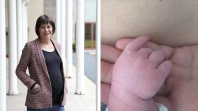Ana Pontón da a luz en Santiago a su primera hija, Icía