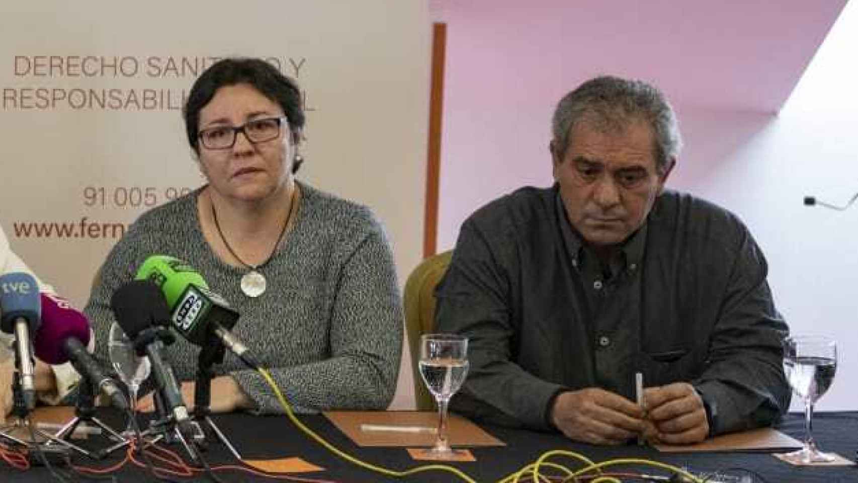 Ascensión y Juan José, los padres que indemnizados por la negligencia médica, en 2020.