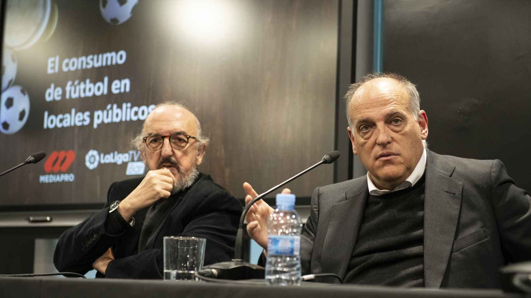 Jaume Roures y Javier Tebas