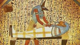 Anubis embalsamando a Osiris