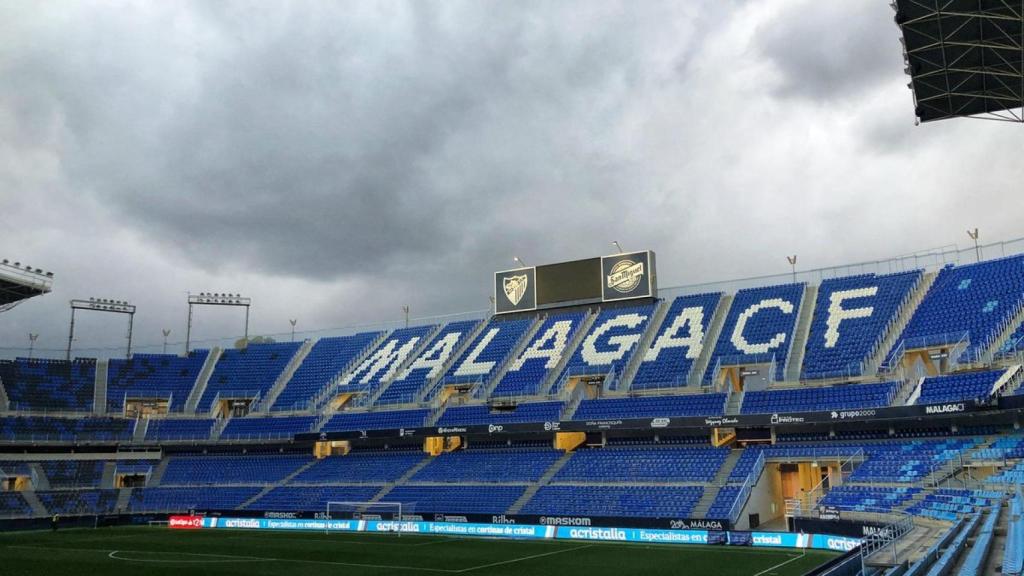 El estadio de La Rosaleda