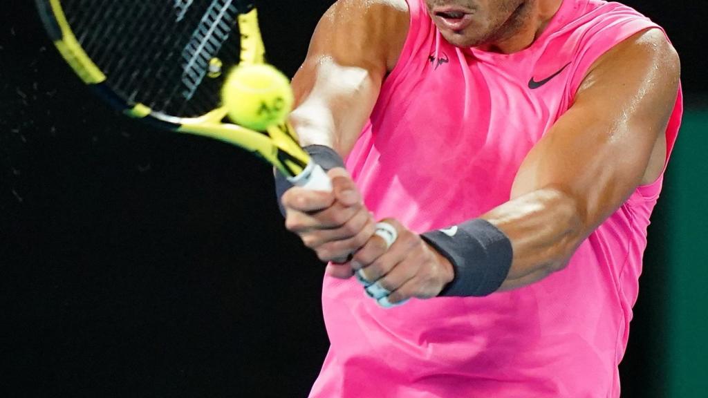 Nadal, durante el Open de Australia