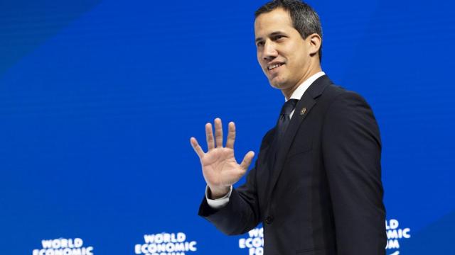 Juan Guaidó, en el foro de Davos, al que Venezuela llevaba 28 años sin acudir.