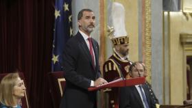 El Rey Felipe VI en el Congreso de los Diputados.