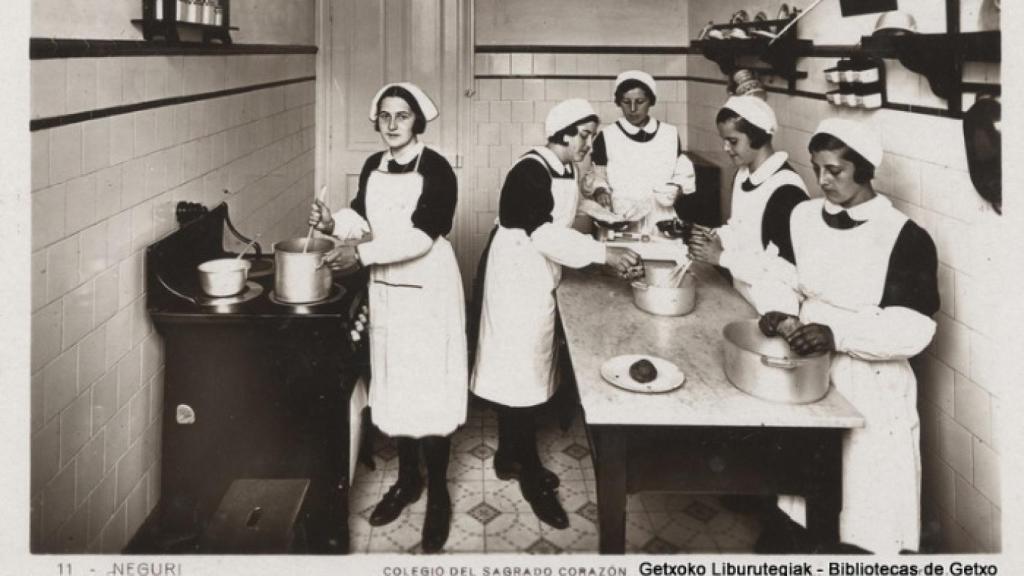 Clases de cocina en el Sagrado Corazón de Neguri.