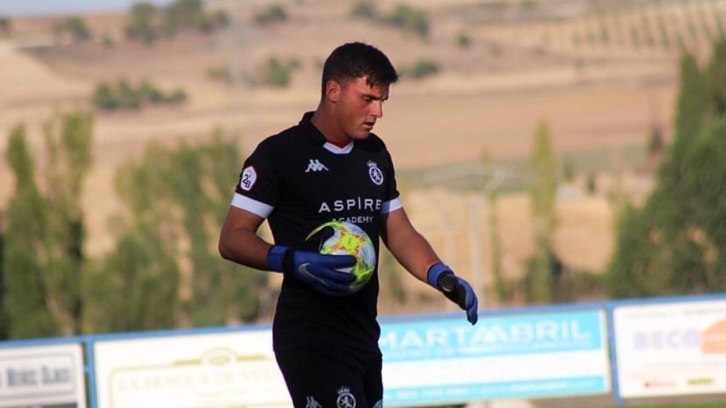 Lucas Giffard, durante un partido de pretemporada con la Cultural