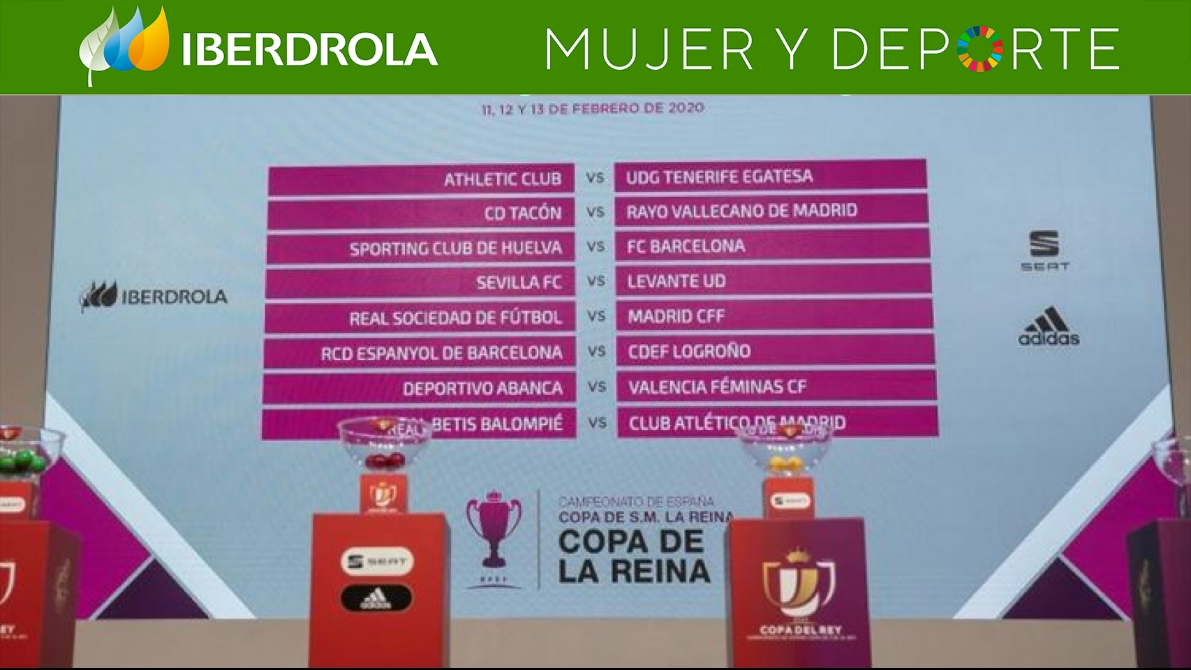 Sorteo de octavos de la Copa de la Reina