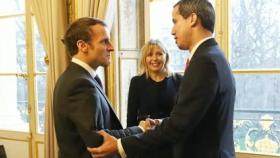 Guaidó con Macron este viernes en el Palacio del Elíseo