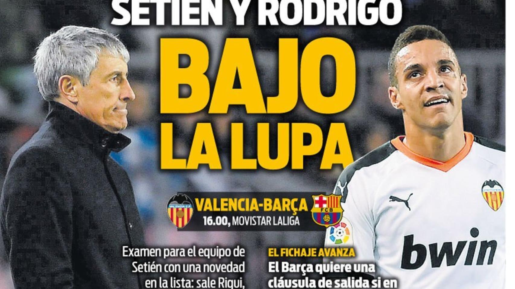 Portada SPORT (25/01/2020)