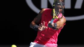 Rafa Nadal en el Open de Australia ante Pablo Carreño