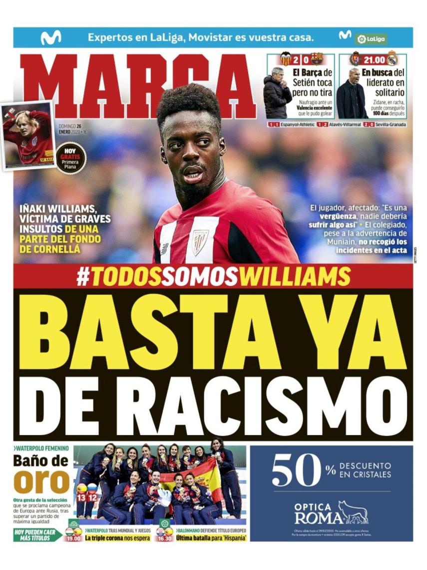 La portada del diario MARCA (26/01/2019)