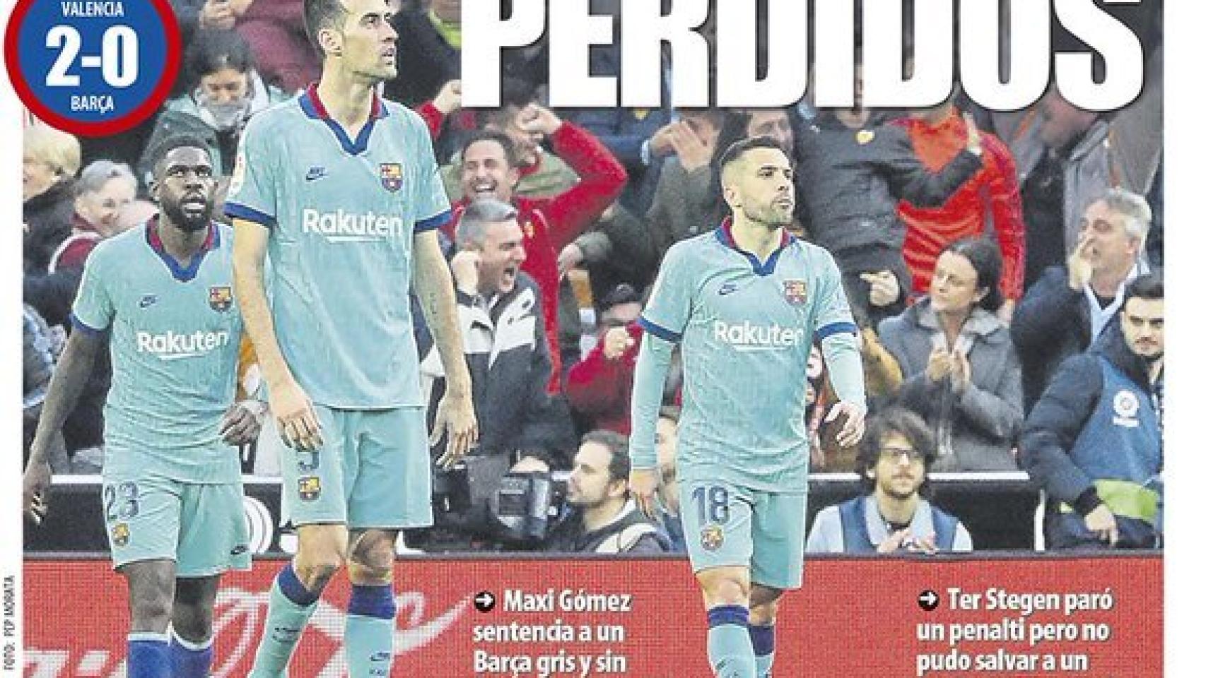 La portada del diario Mundo Deportivo (26/01/2020)