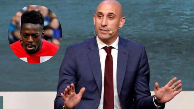 Luis Rubiales e Iñaki Williams