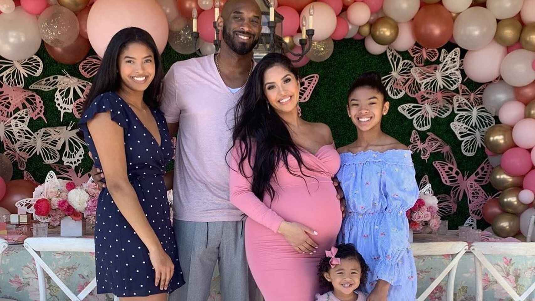 La familia que deja huérfana Kobe Bryant: su mujer, Vanessa, y sus tres hijas menores