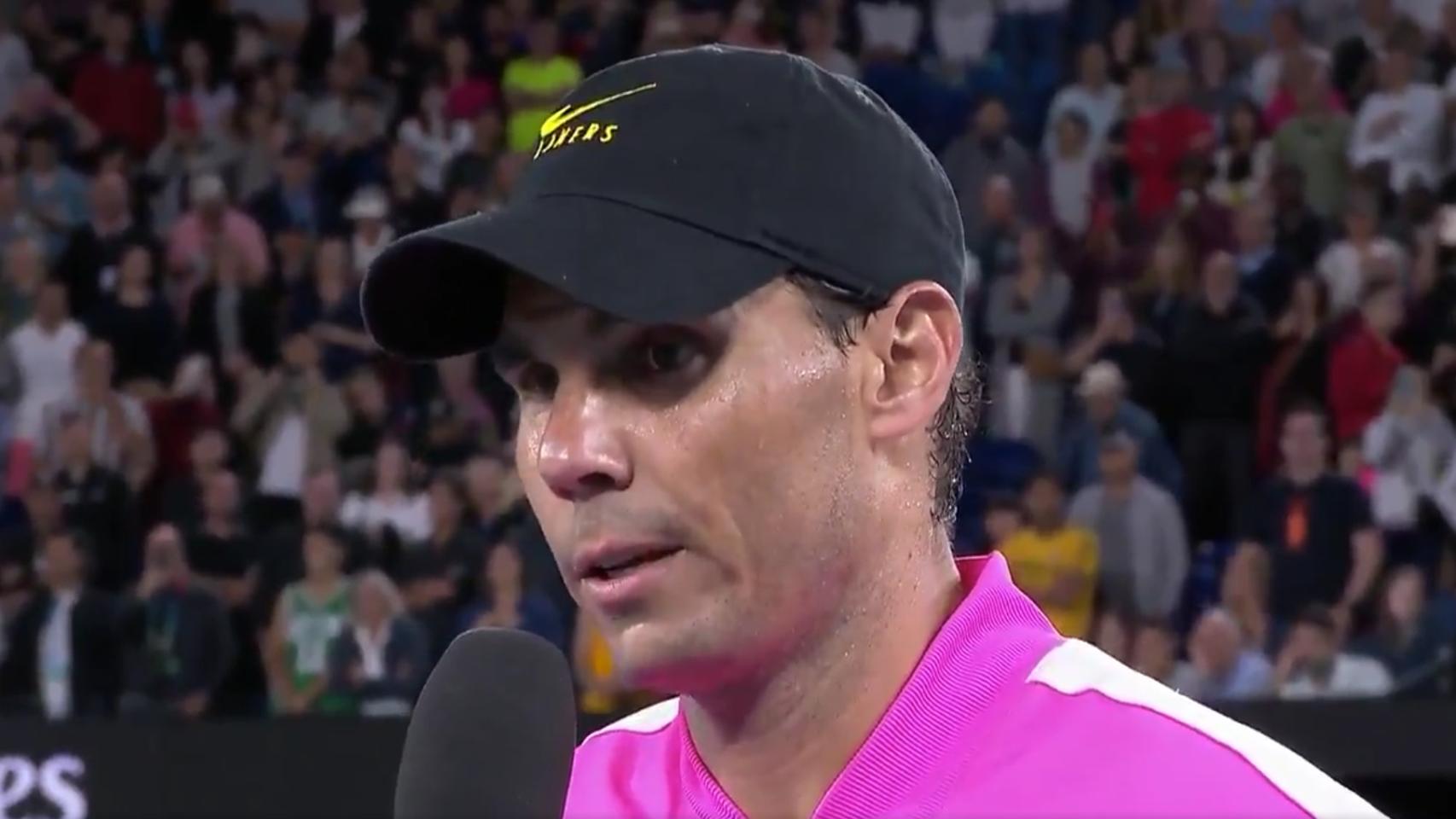 Rafa Nadal, una gorra de los Lakers y su recuerdo de Kobe Bryant