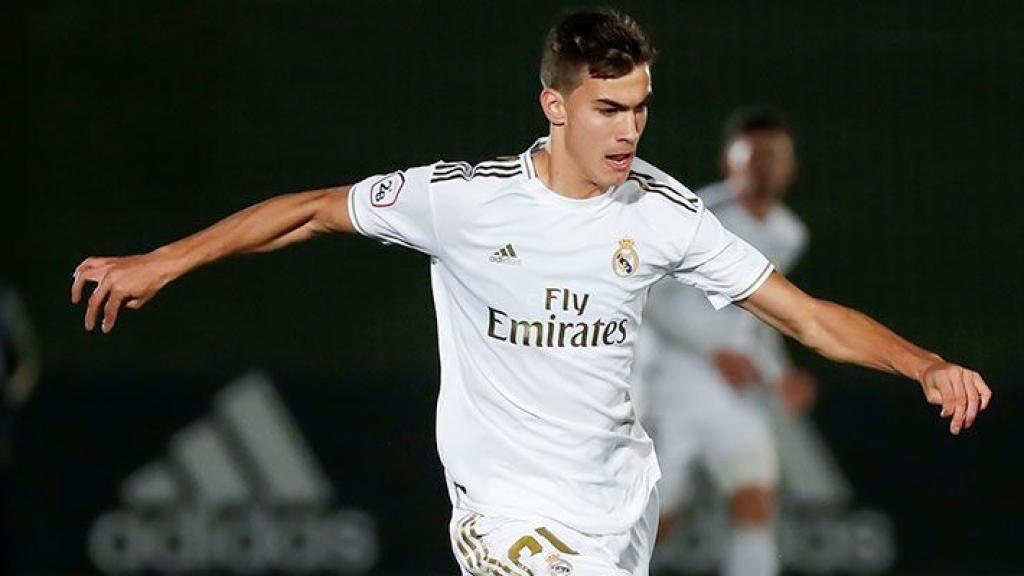 Pedro Ruiz, en un partido del Castilla